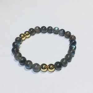 Labradorite bead stretchy bracelet